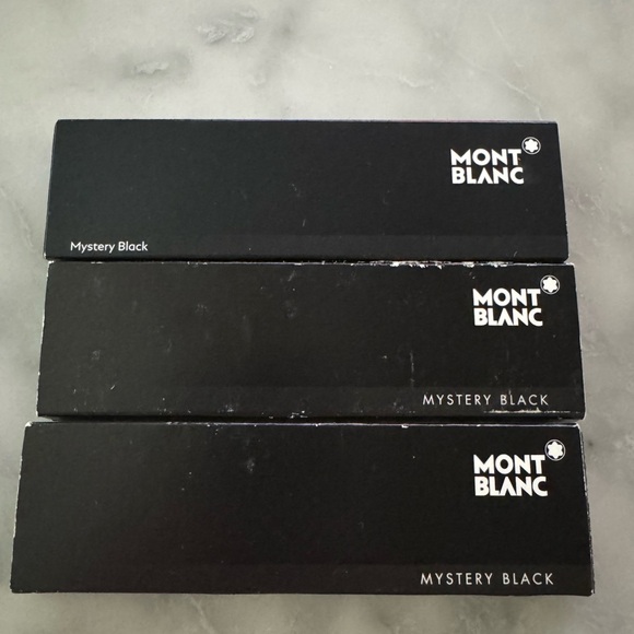 montblanc rollerball refill “fine” mystery black 3 Boxes - “expired” But Work - Picture 1 of 5